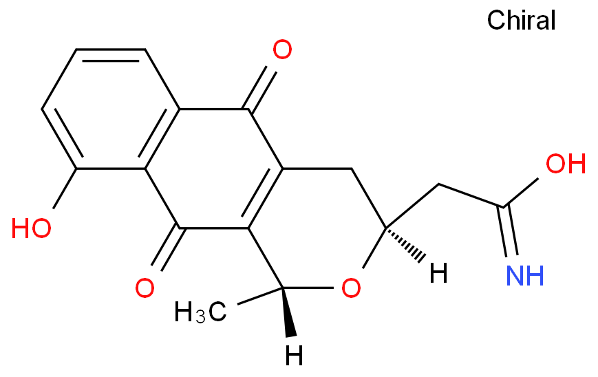 2-[(1R,3S)-9-hydroxy-1-methyl-5,10-dioxo-3,4-dihydro-1H-benzo[g]isochromen-3-yl]acetamide