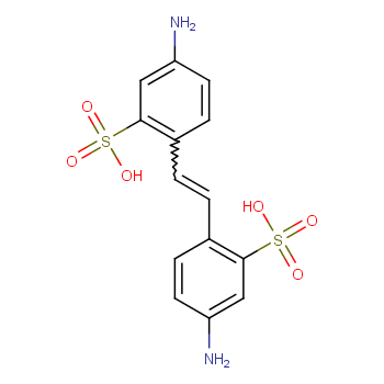 4,4'-二氨基二苯乙烯-2,2'-二磺酸化学结构式