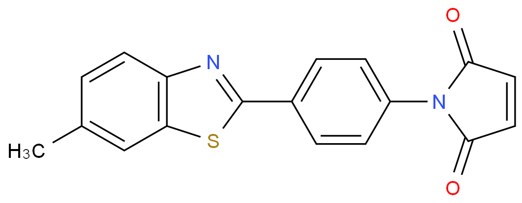1-[4-(6-methyl-1,3-benzothiazol-2-yl)phenyl]pyrrole-2,5-dione