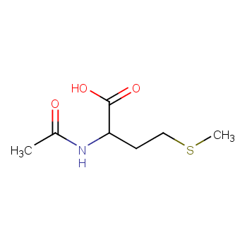 N-Acetyl-DL-methionine structure