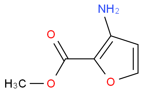 3-氨基呋喃-2-甲酸甲酯化学结构式