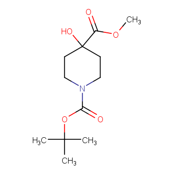 1-Boc-4-羟基-哌啶-4-羧酸甲酯