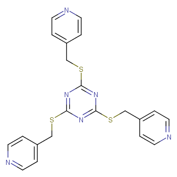 2,4,6-三((吡啶-4-基甲基)硫基)-1,3,5-三嗪CAS号272456-41-4；分析试剂/质量保证