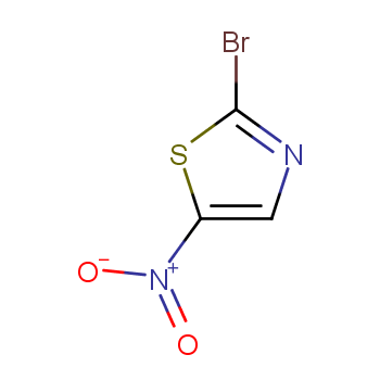 2-溴-5-硝基噻唑化学结构式