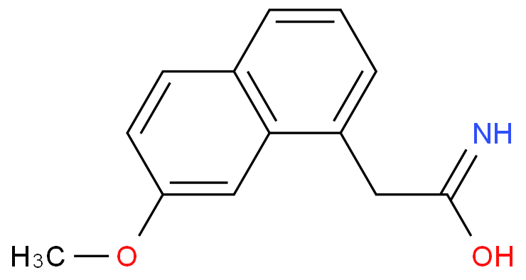 7-甲氧基萘-1-乙酰胺化学结构式