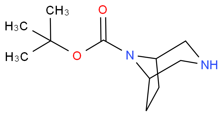 8-BOC-3,8-DIAZA-BICYCLO[3.2.1]OCTANE structure