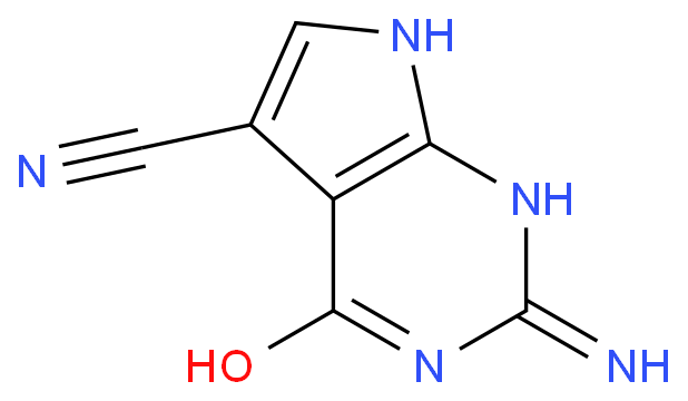 2-amino-4-oxo-1,7-dihydropyrrolo[2,3-d]pyrimidine-5-carbonitrile