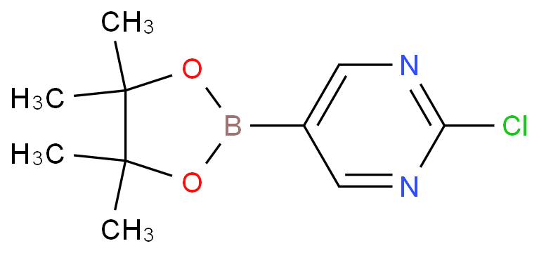 2-氯嘧啶-5-硼酸频那醇酯化学结构式