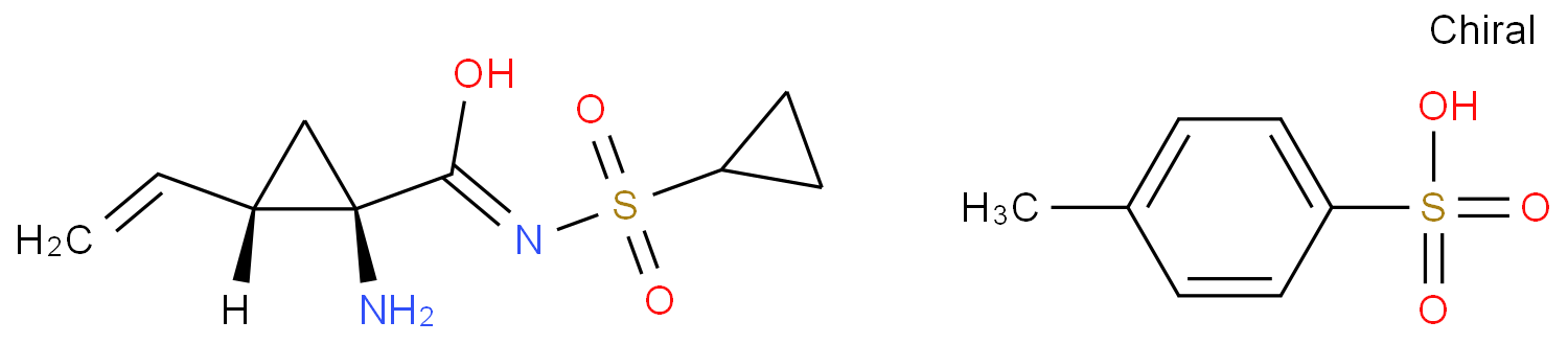 (1R,2S)-1-Amino-N-(cyclopropylsulfonyl)-2-vinylcyclopropanecarbox amide 4-methylbenzenesulfonate (1:1)