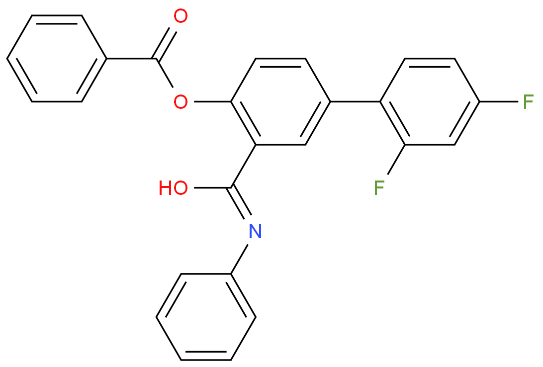 2,4-二氟-3-(苯基氨基甲酰)联苯-4-苯甲酸