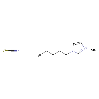 1242154-79-5 1-戊基-3-甲基咪唑硫氰酸盐 结构式图片