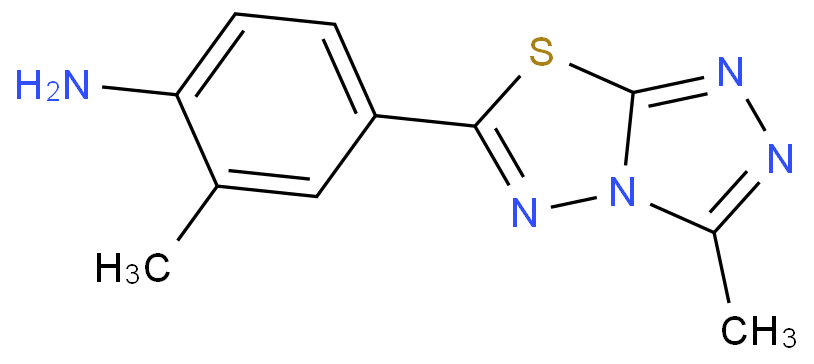 2-METHYL-4-(3-METHYL-[1,2,4]TRIAZOLO-[3,4-B][1,3,4]THIADIAZOL-6-YL)-PHENYLAMINE