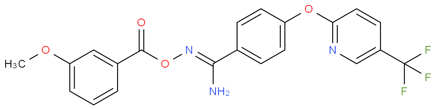 2-AMINO-1-AZA-2-(4-(5-(TRIFLUOROMETHYL)(2-PYRIDYLOXY))PHENYL)VINYL 3-METHOXYBENZOATE