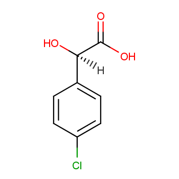 32189-36-9 (R)-2-(4-氯苯基)-2-羟基乙酸 结构式图片