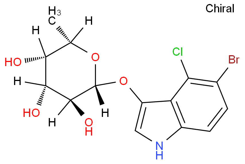 (2R,3S,4R,5S,6S)-2-[(5-bromo-4-chloro-1H-indol-3-yl)oxy]-6-methyloxane-3,4,5-triol
