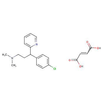 Chlorpheniramine maleate structure
