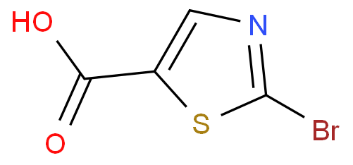 2-溴噻唑-5-羧酸化学结构式