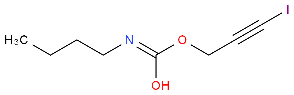 丁基氨基甲酸碘代丙炔酯化学结构式