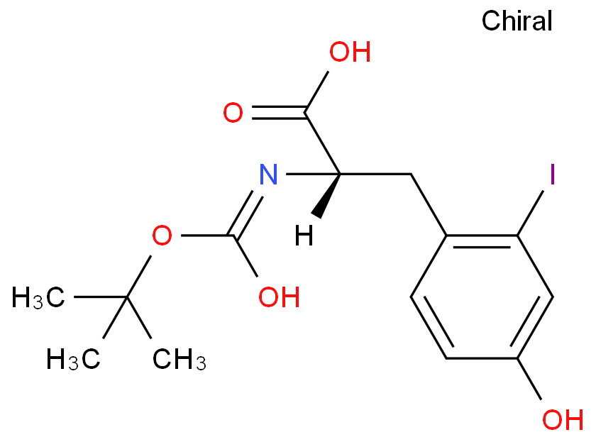 N-叔丁氧羰基-2-碘-L-酪氨酸 （品牌：克拉玛尔 ）专业定制 可量产
