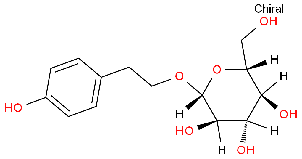 红景天提取物化学结构式