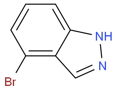 4-溴-1H-吲唑化学结构式