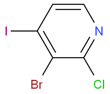 2-氯-3-溴-4-碘吡啶化学结构式