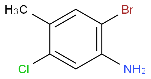 Benzenamine, 2-bromo-5-chloro-4-methyl-  