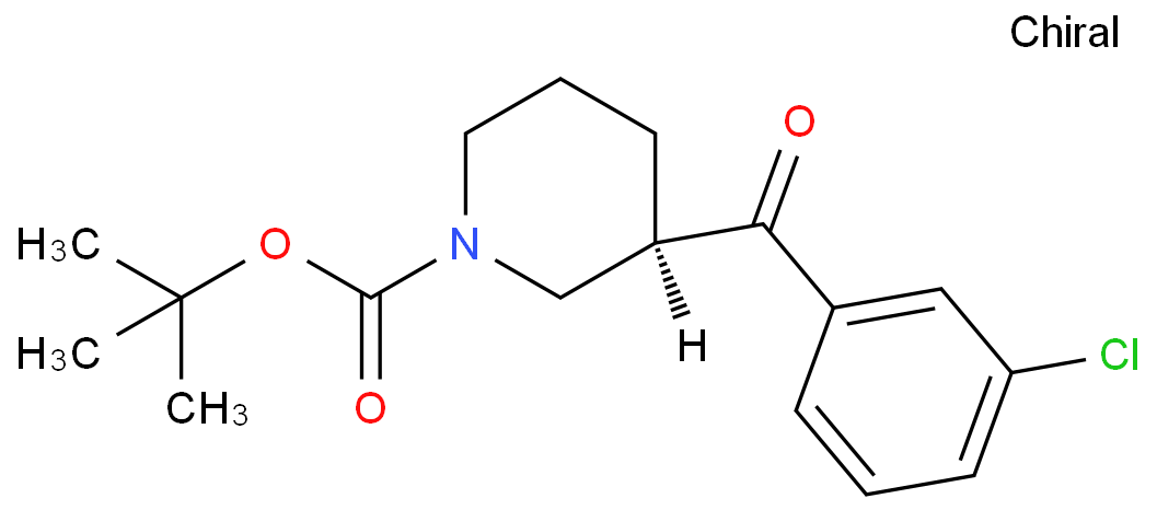 (R)-tert-butyl 3-(3-chlorobenzoyl)piperidine-1-carboxylate  