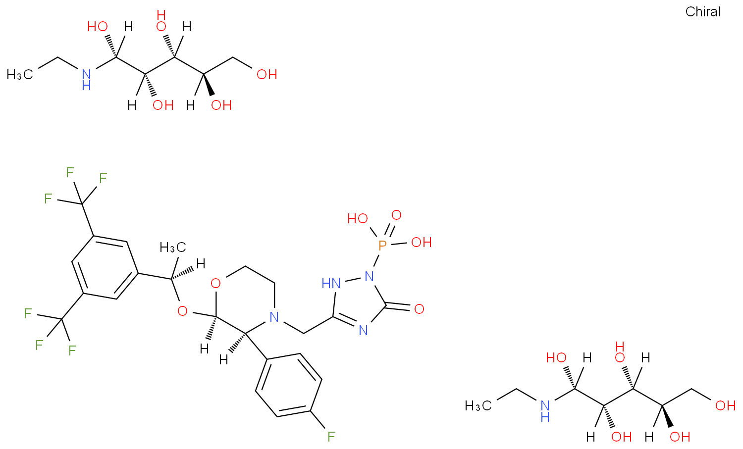 福沙吡坦二甲葡胺化学结构式