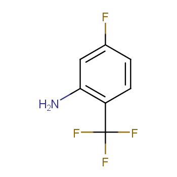 5-氟-2-(三氟甲基)苯胺化学结构式