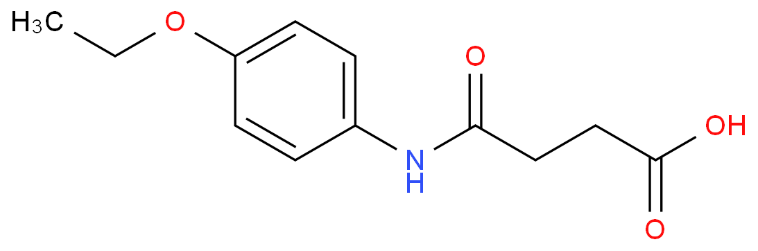 4-[(4-乙氧苯基)氨基]-4-氧代-丁酸 CAS号:59256-45-0科研及生产专用 高校及研究所支持货到付款
