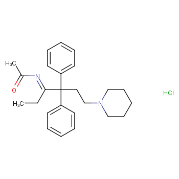 2-chloro-N-(2-morpholin-4-ylethyl)-2,2-diphenylacetamide hydrochloride structure