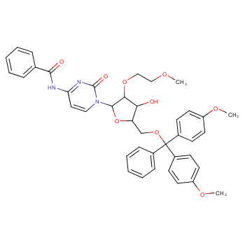 N-Benzoyl-5\'-O-[bis(4-methoxyphenyl)phenylmethyl]-2\'-O-(2-methoxyethyl)cytidine