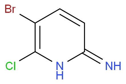 5-溴-6-氯吡啶-2-胺化学结构式