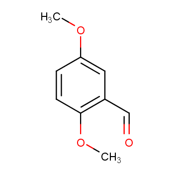 2,5-Dimethoxybenzaldehyde; 93-02-7 structural formula