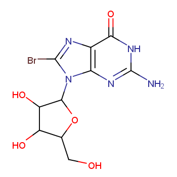 8-Bromoguanosine structure