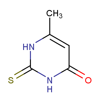 甲基硫脲嘧啶化学结构式
