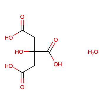 一水檸檬酸 5949-29-1結構式
