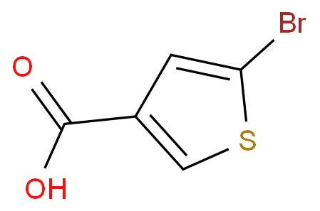 5-溴-3-噻吩甲酸化学结构式
