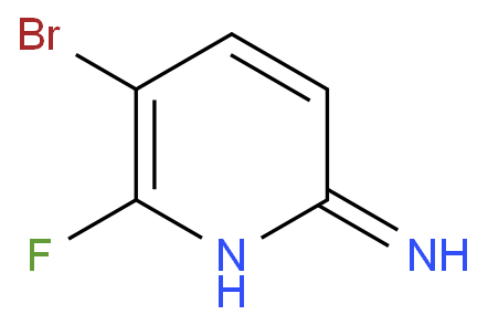 5-溴-6-氟吡啶-2-胺化学结构式