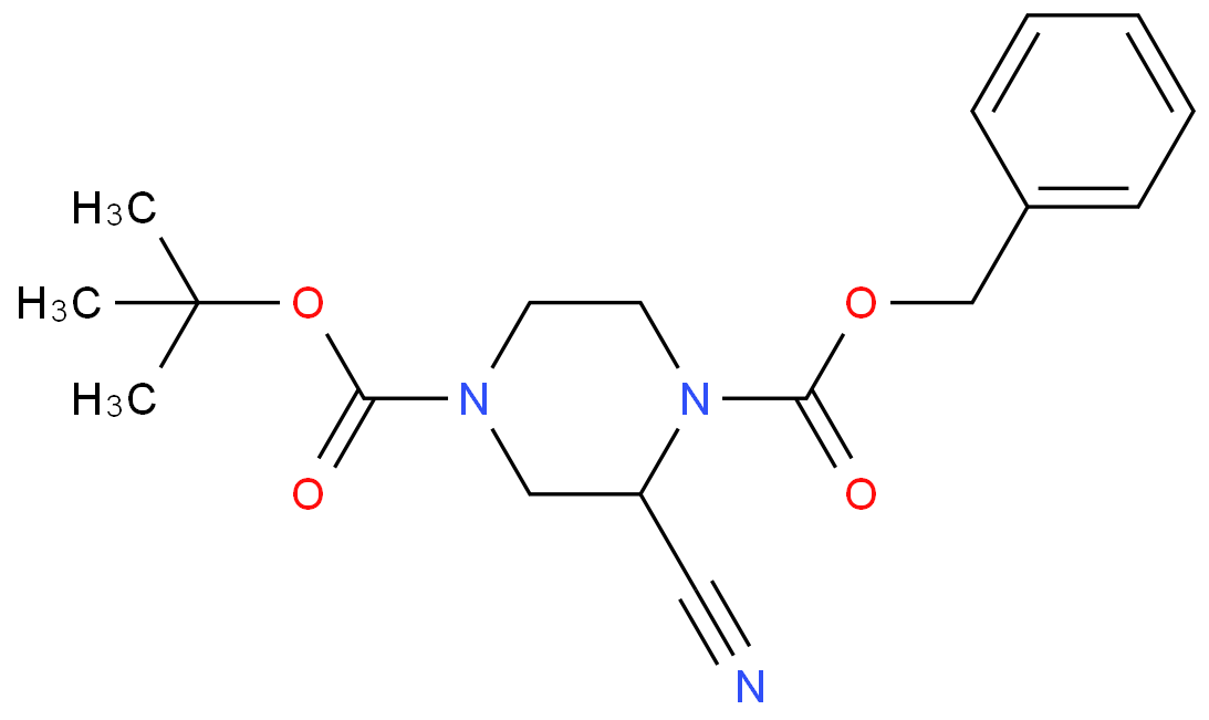 1-O-benzyl 4-O-tert-butyl 2-cyanopiperazine-1,4-dicarboxylate