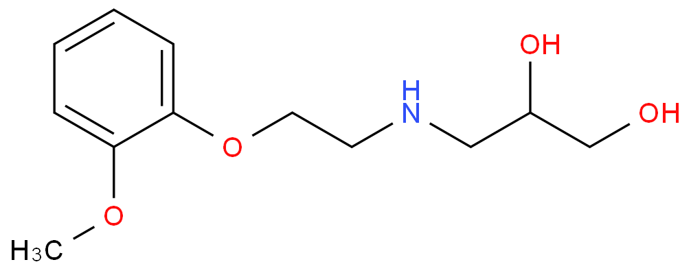 3-[2-(2-methoxyphenoxy)ethylamino]propane-1,2-diol