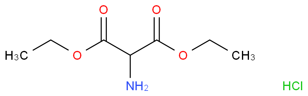 氨基丙二酸二乙酯盐酸盐化学结构式