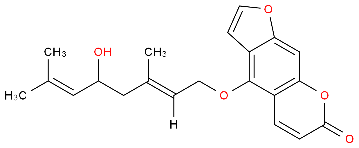 (E)-4-((5-Hydroxy-3,7-dimethylocta-2,6-dien-1-yl)oxy)-7H-furo[3,2-g]chromen-7-one