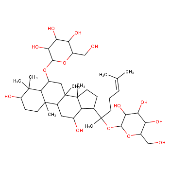 Ginsenoside Rg1 structure