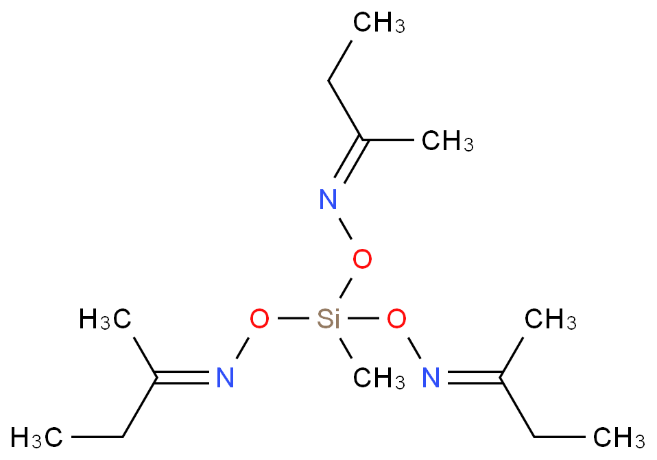 甲基三丁酮肟基硅烷化学结构式