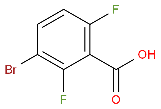 3-溴-2,6-二氟苯甲酸化学结构式