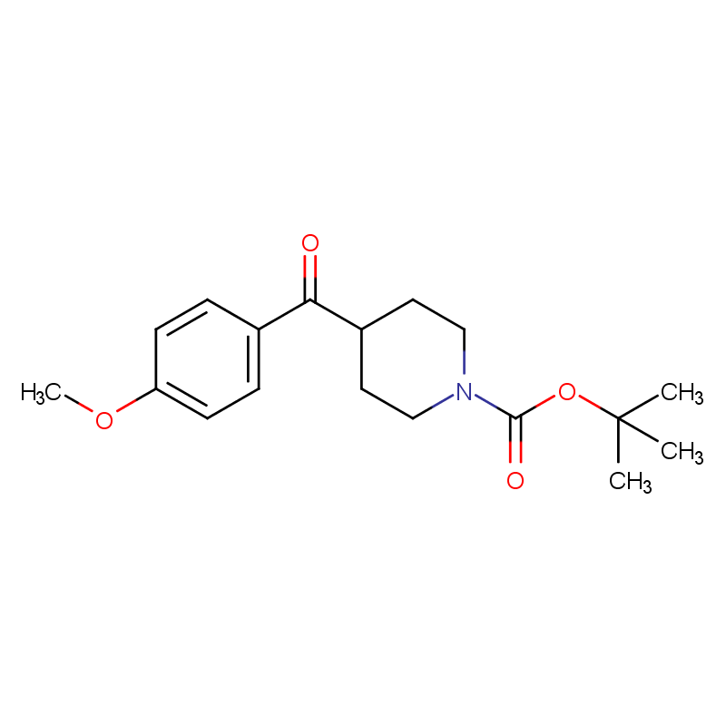 4-(4-甲氧基苯甲酰基)哌啶-1-甲酸叔丁酯 CAS号:856936-55-5科研及生产专用 高校及研究所支持货到付款