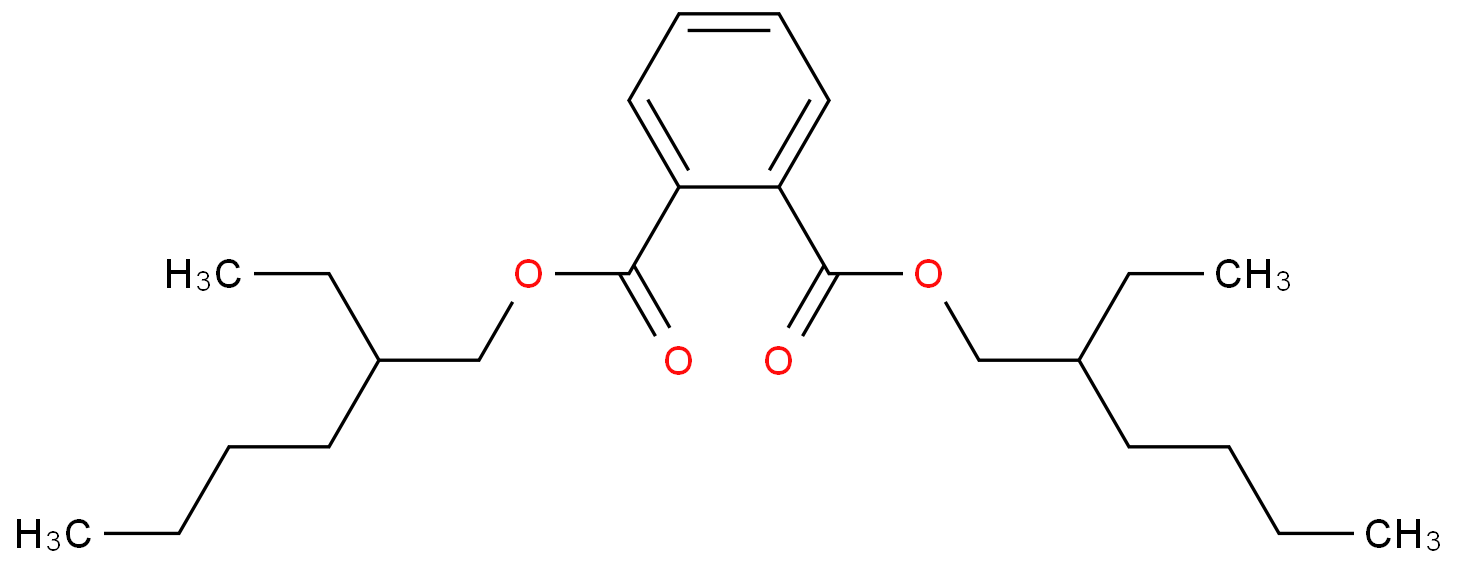 Bis(2-ethylhexyl) phthalate; 117-81-7 structural formula