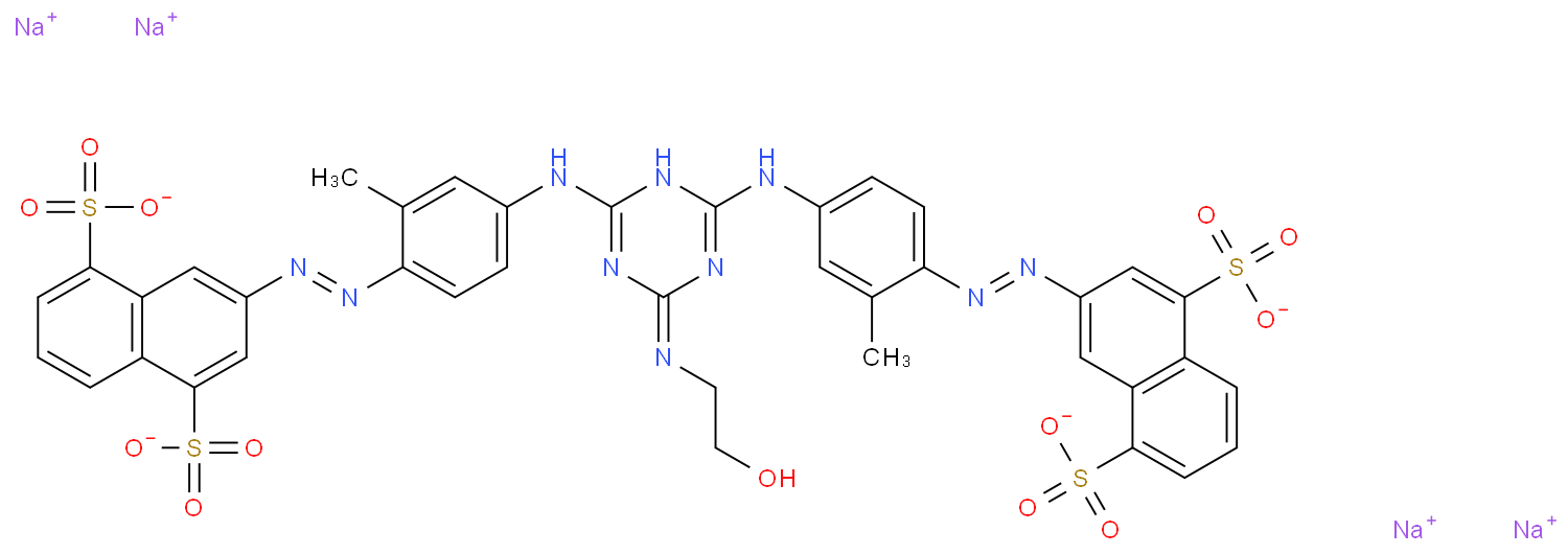 tetrasodium,3-[[4-[[4-[4-[(4,8-disulfonatonaphthalen-2-yl)diazenyl]-3-methylanilino]-6-(2-hydroxyethylamino)-1,3,5-triazin-2-yl]amino]-2-methylphenyl]diazenyl]naphthalene-1,5-disulfonate